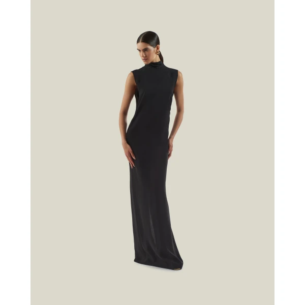 Luxury Taller Marmo dress in satin with feather trim – shop Luxury Shoes 