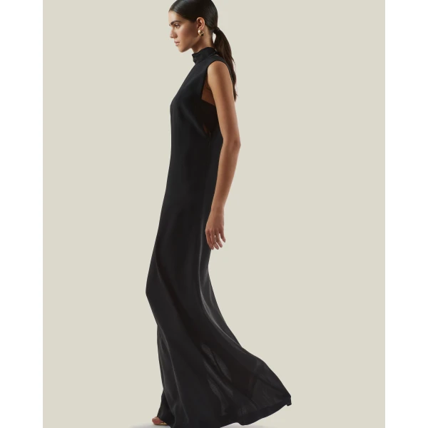 carpet Taller Marmo gown with feather detail – Luxury Shoes 