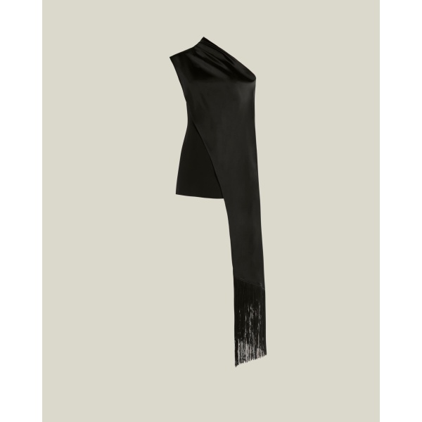 Taller Marmo feather dress – couture inspired evening gown available at Luxury Shoes 