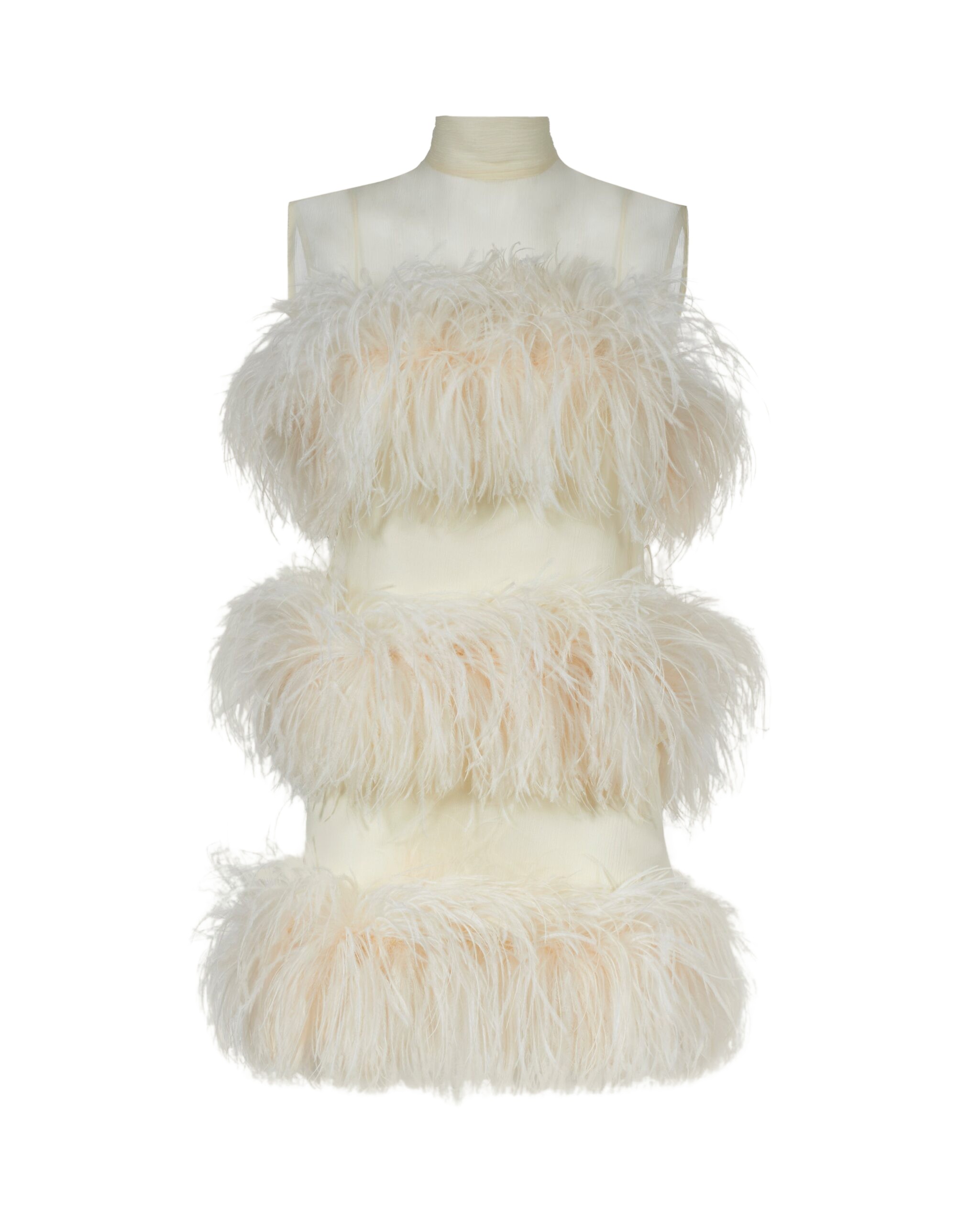 Taller Marmo Mini Divine Dress In Ivory