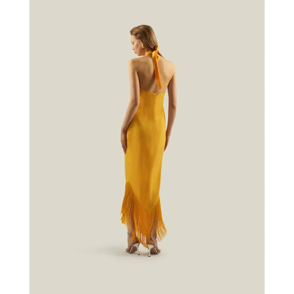 Taller Marmo kaftan dress with statement sleeves – designer fashion Luxury Shoes 