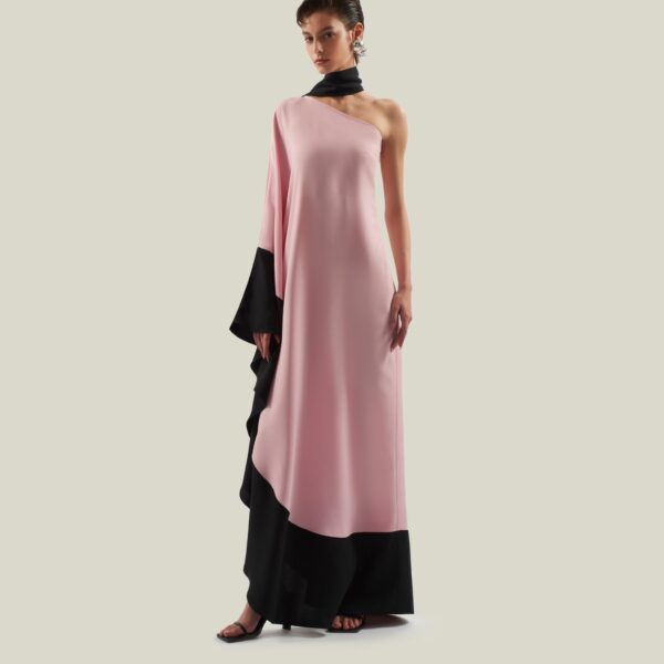 Luxury Taller Marmo dress in satin with feather trim – shop Luxury Shoes 