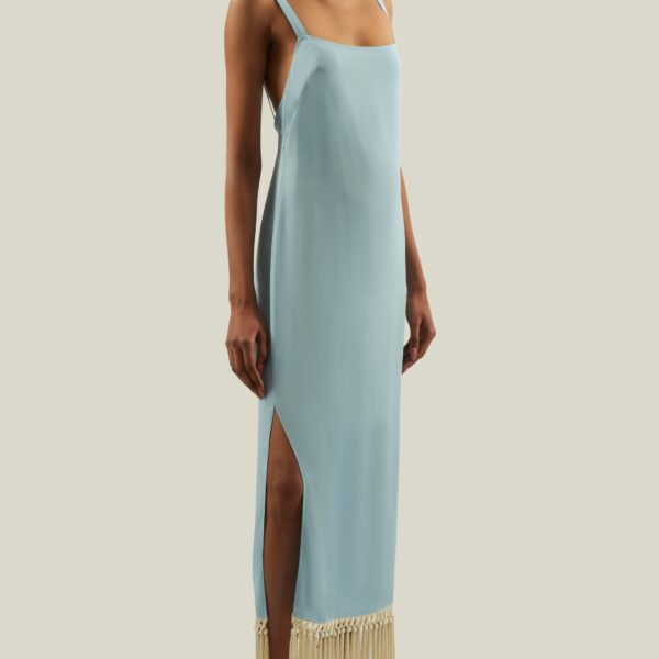 carpet Taller Marmo gown with feather detail – Luxury Shoes 