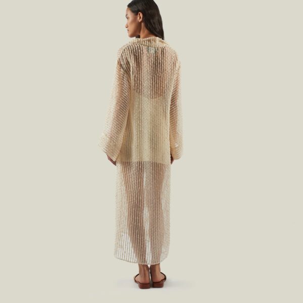 Taller Marmo kaftan dress with statement sleeves – designer fashion Luxury Shoes 