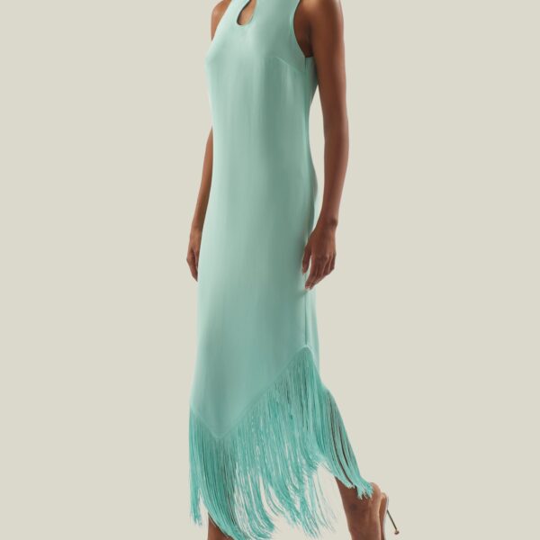 carpet Taller Marmo gown with feather detail – Luxury Shoes 