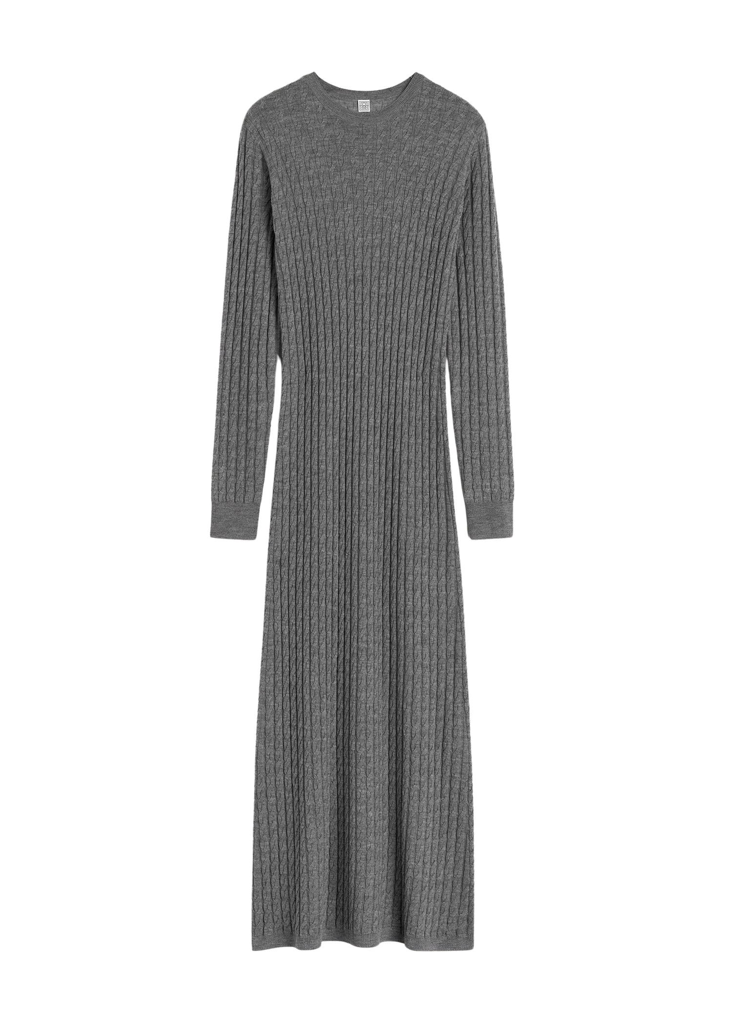 Toteme-Cable-knit-dress-grey-melange15072_nobg Toteme Dress luxury Clothing from Luxury Handbags Marketplace