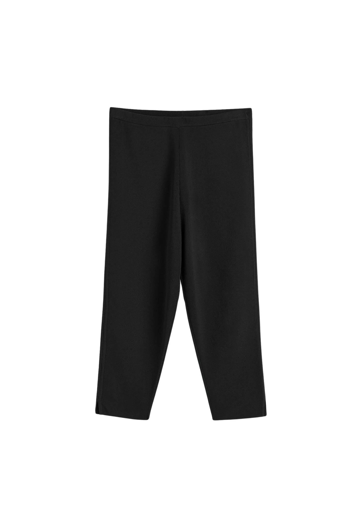 Toteme-Compact-knit-capri-trousers-black54913_nobg Toteme Pant luxury Clothing from Luxury Handbags Marketplace