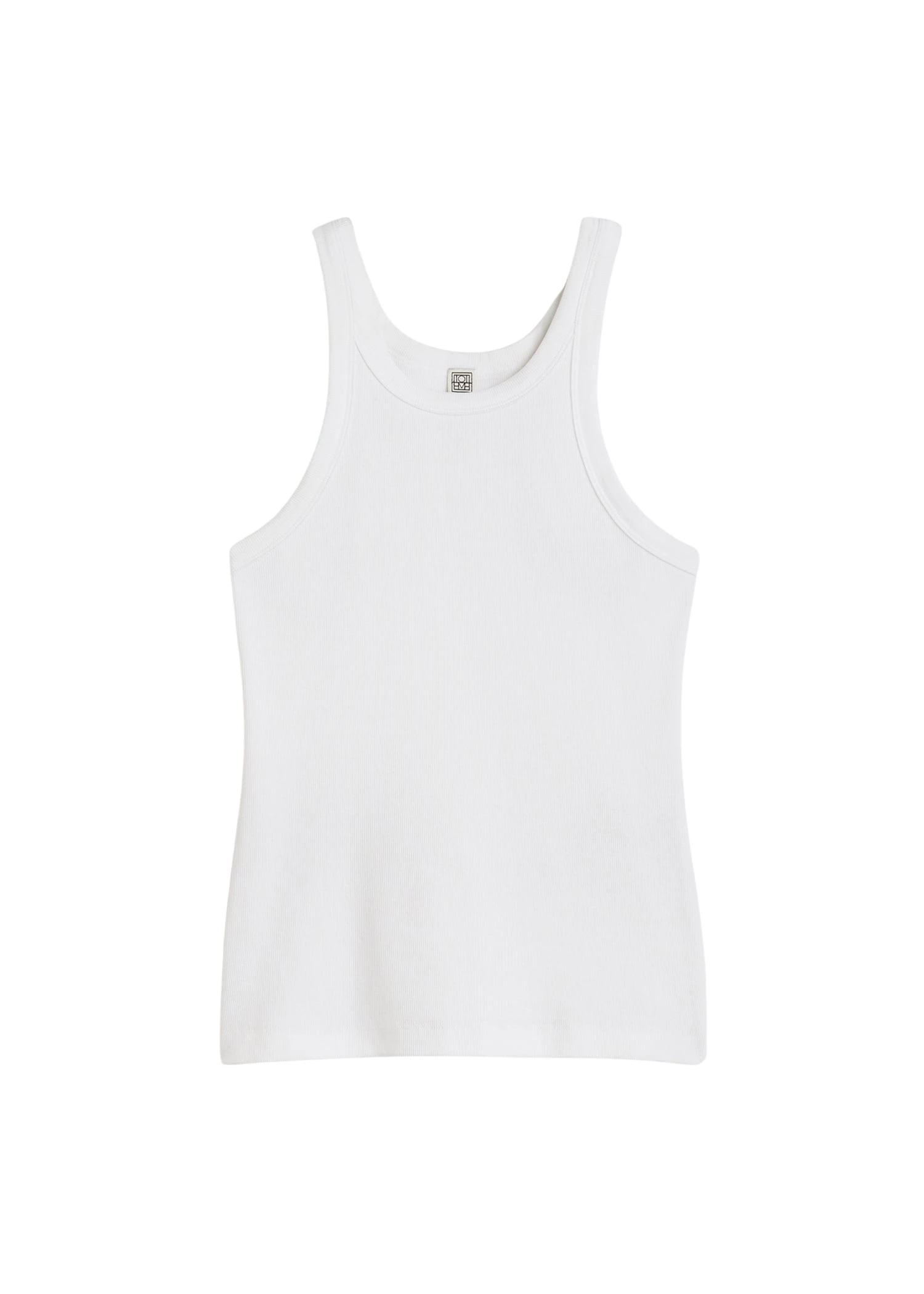 Toteme-Curved-rib-tank-white36382_nobg Toteme Top luxury Clothing from Luxury Handbags Marketplace