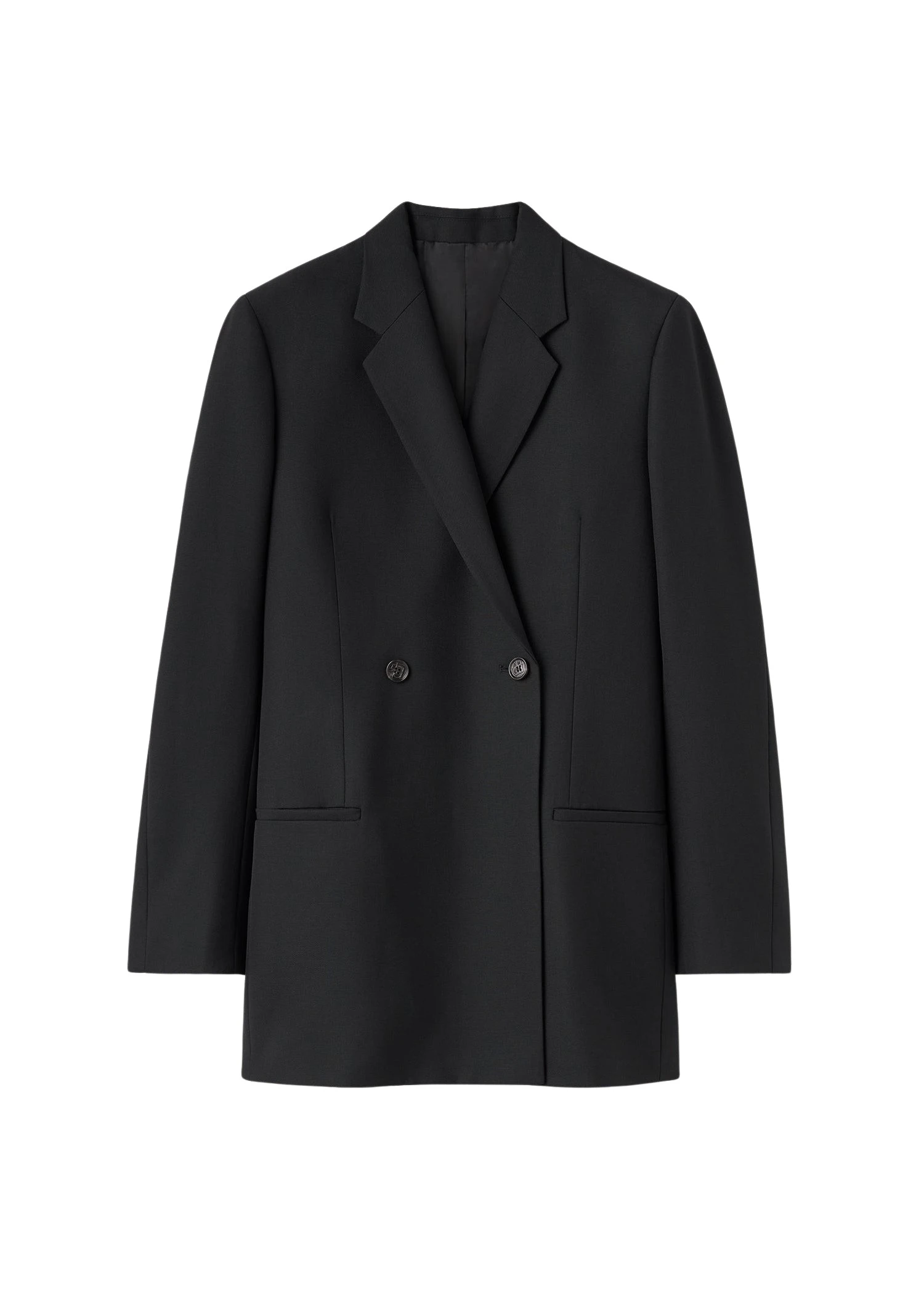 Toteme-Double-breasted-blazer-black26666_nobg Toteme Jacket luxury Clothing from Luxury Handbags Marketplace