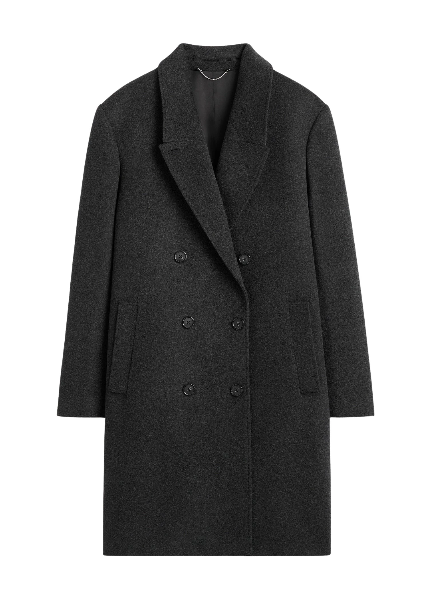 Toteme-Double-breasted-cashmere-coat-charcoal99928_nobg Toteme Coat luxury Clothing from Luxury Handbags Marketplace