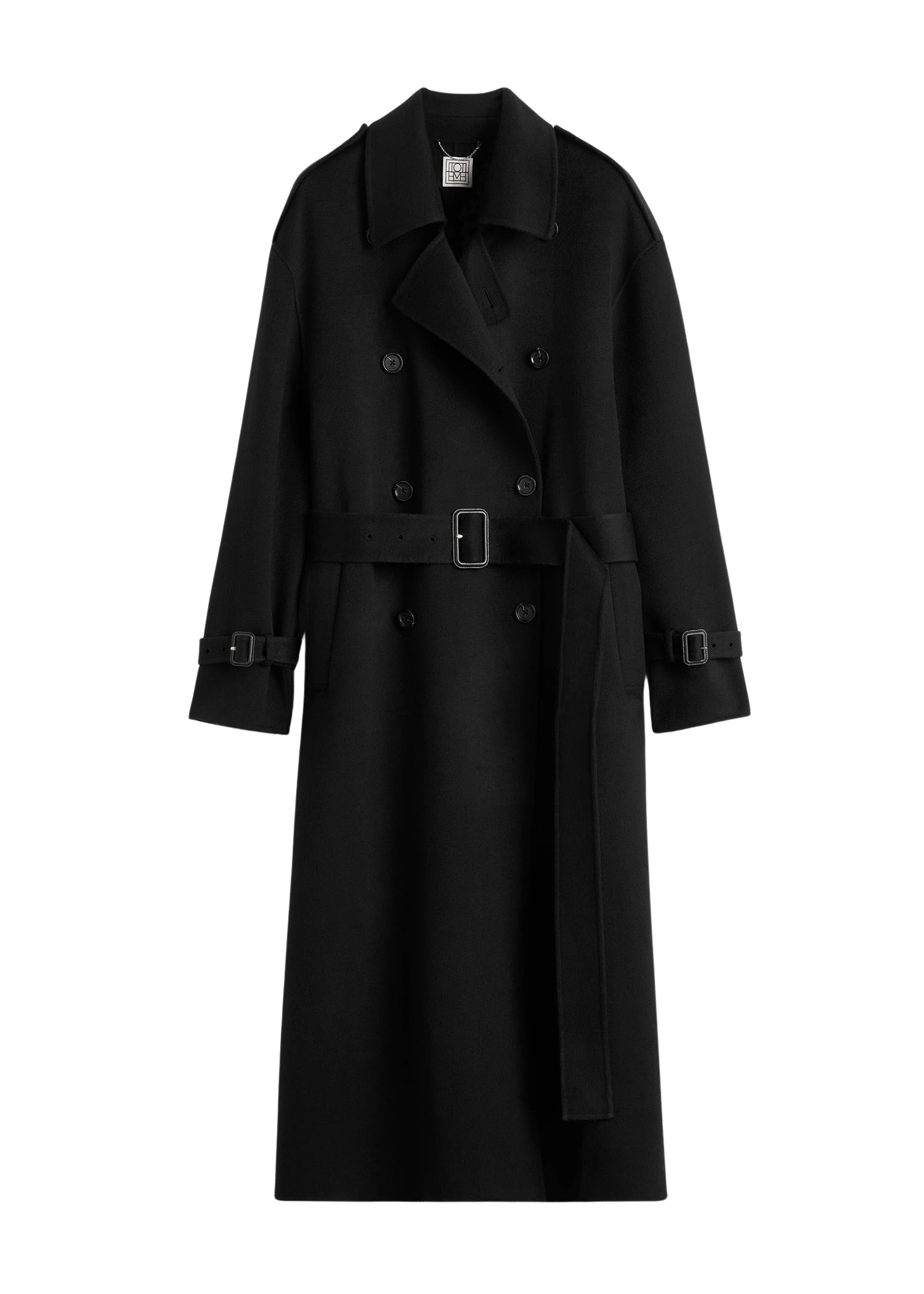 Toteme-Double-winter-trench-black93242_nobg Toteme trench coat luxury Clothing from Luxury Handbags Marketplace