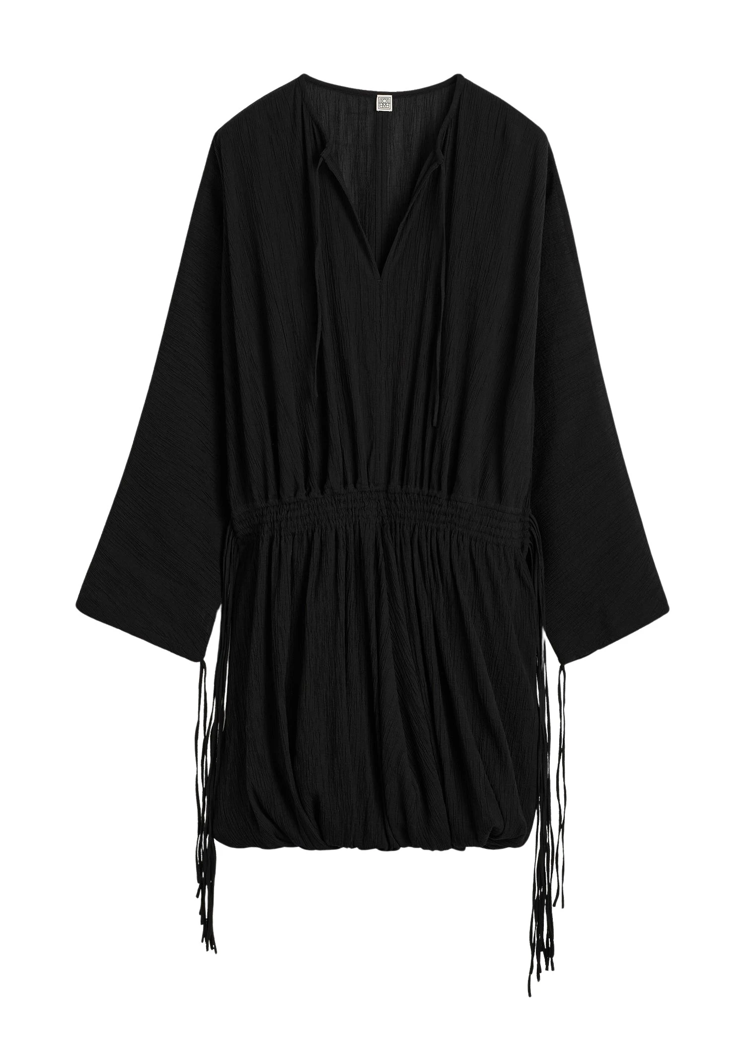 Toteme-Drawstring-dress-black48667_nobg Toteme Dress luxury Clothing from Luxury Handbags Marketplace