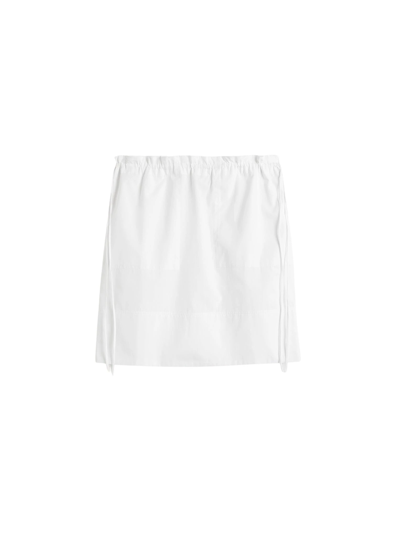 Toteme-Drawstring-poplin-mini-skirt-white47402_nobg Toteme Skirt luxury Clothing from Luxury Handbags Marketplace