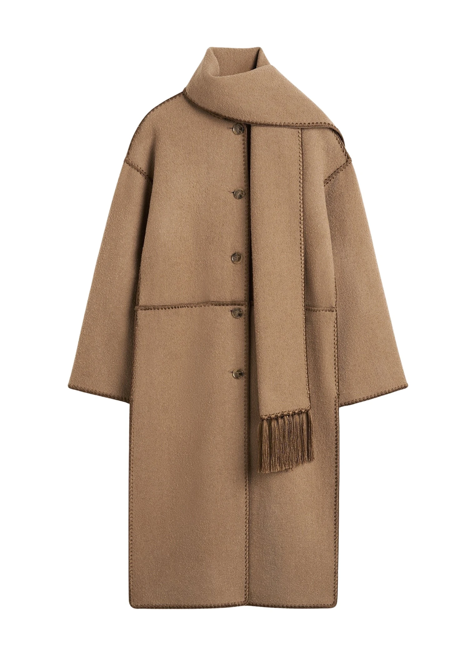 Toteme-Embroidered-scarf-coat-camel63205_nobg Toteme Coat luxury Clothing from Luxury Handbags Marketplace