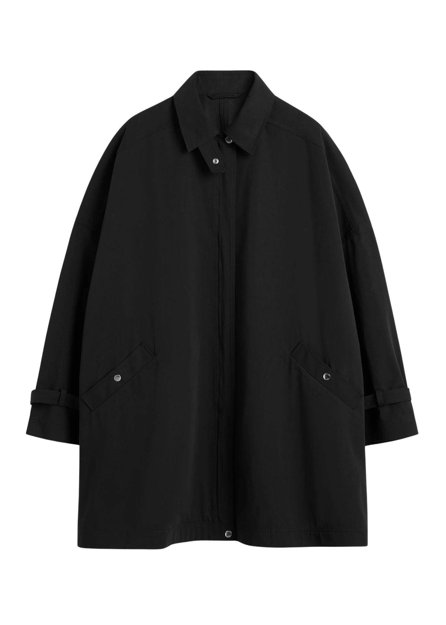 Toteme-Oversized-trench-jacket-black71555_nobg Toteme Jacket luxury Clothing from Luxury Handbags Marketplace
