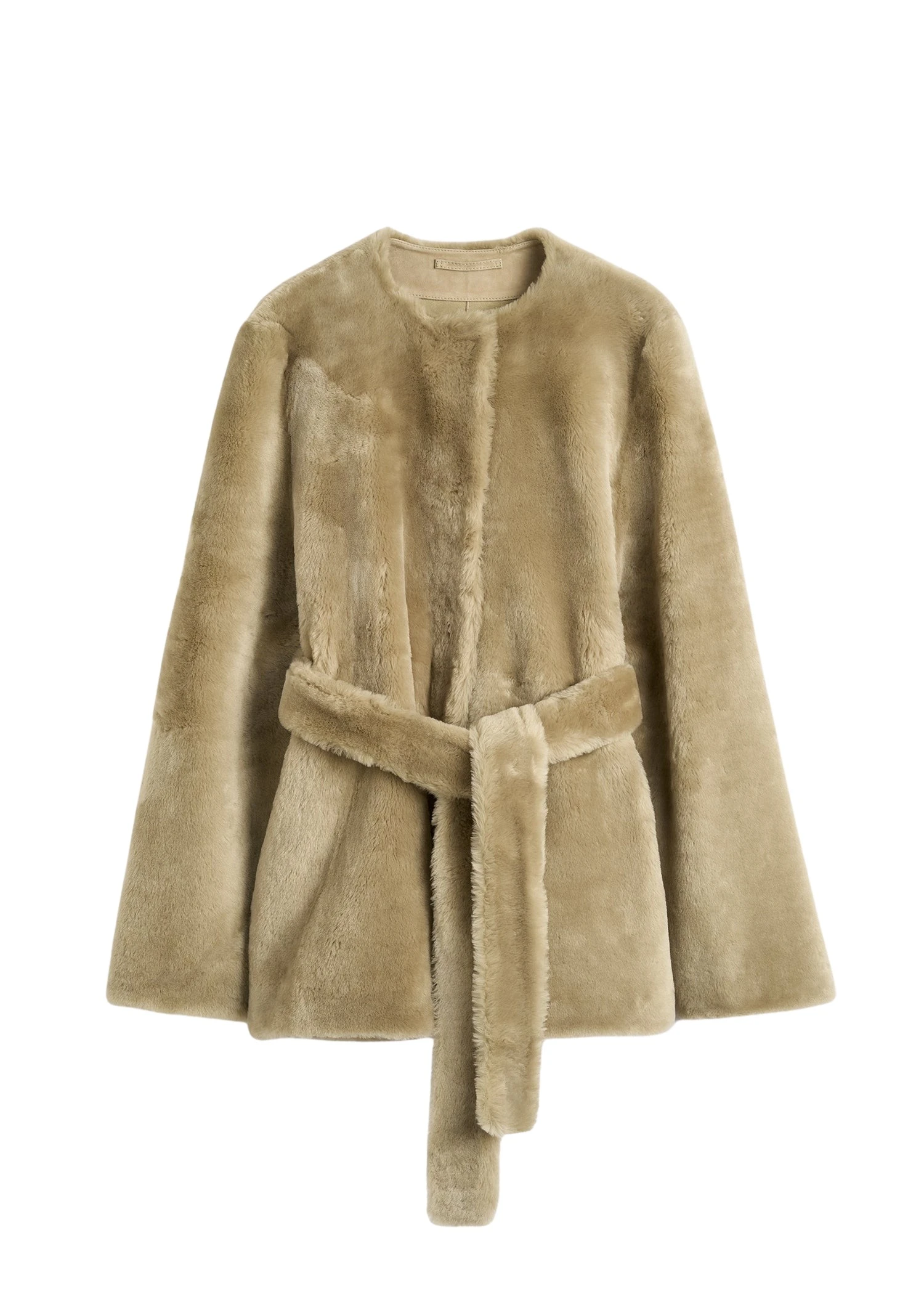 Toteme-Plush-shearling-jacket-rye24409_nobg Toteme Skirt luxury Clothing from Luxury Handbags Marketplace