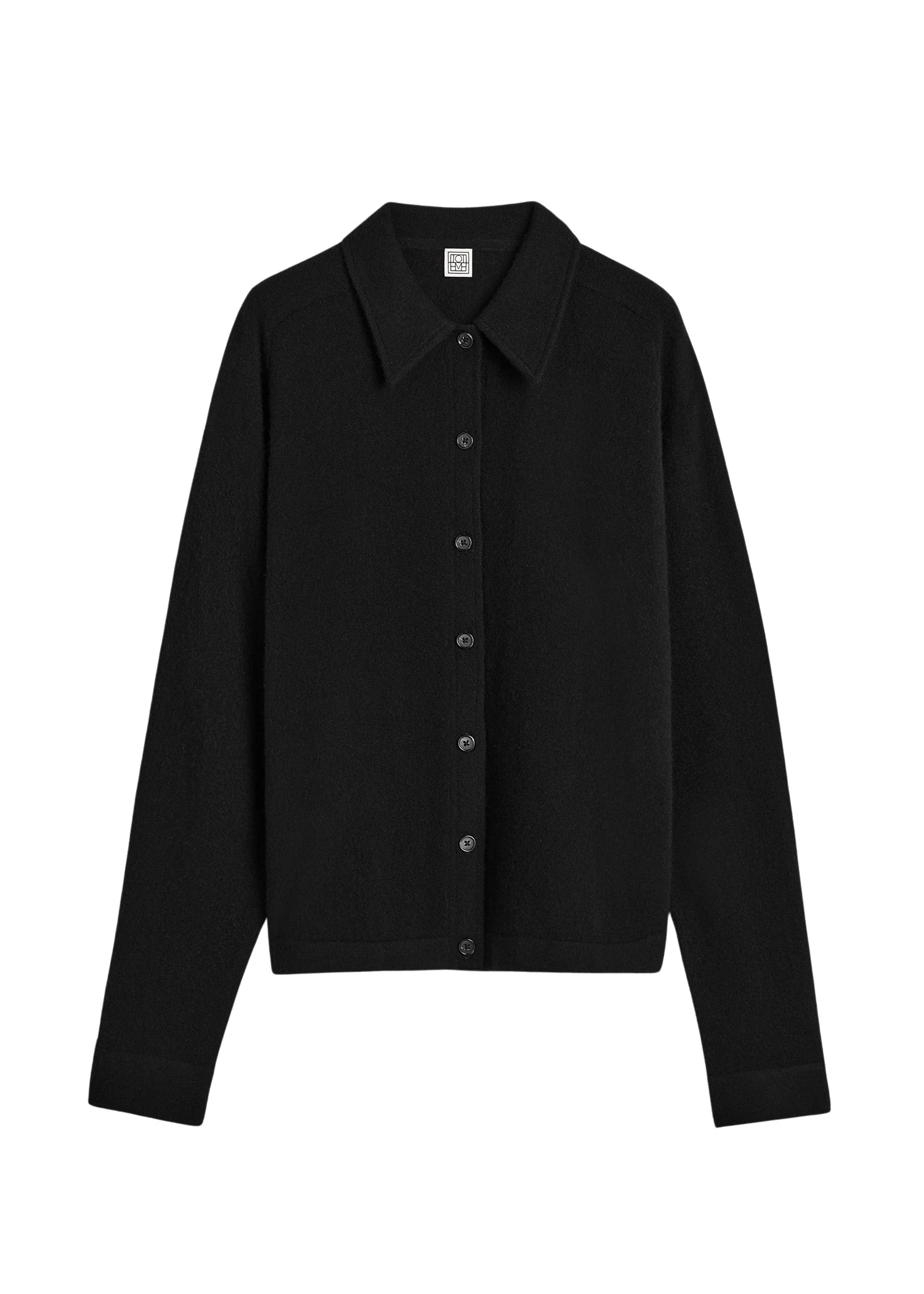Toteme-Raglan-sleeve-cashmere-cardigan-black64434_nobg Toteme clothing luxury Cardigan from Luxury Handbags Marketplace