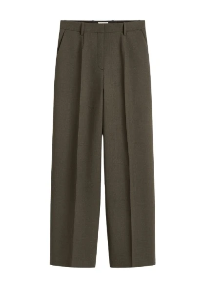 Toteme-Wide-tailored-trousers-forest48711_nobg Toteme Pant luxury Clothing from Luxury Handbags Marketplace
