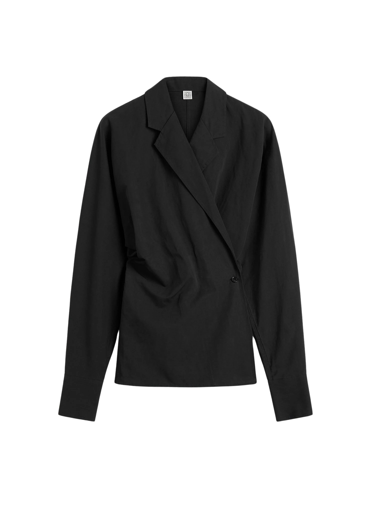 Toteme-Wrap-blouse-black34414_nobg Toteme Top luxury Clothing from Luxury Handbags Marketplace