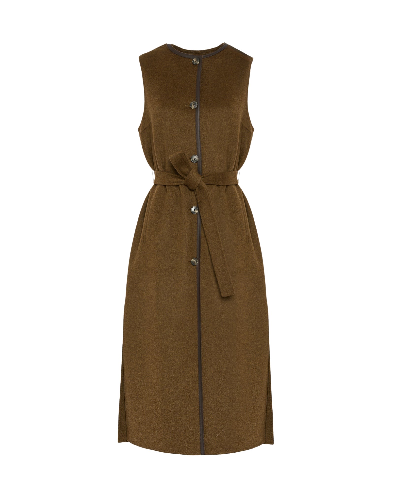 Yves Salomon Long double-sided cashmere-blend gilet Coat
