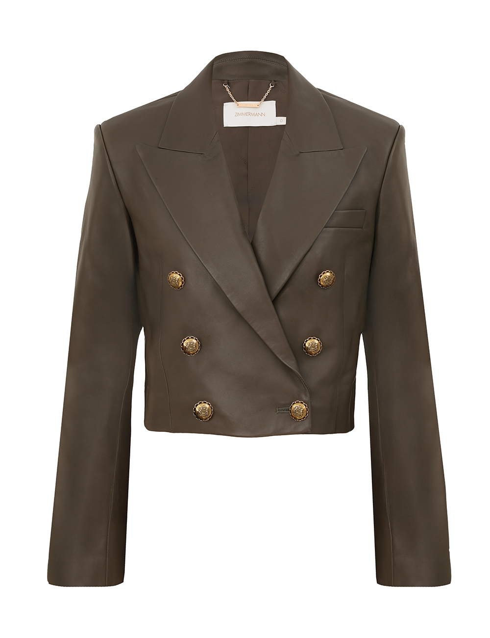 Zimmermann Hypnotic Leather Blazer