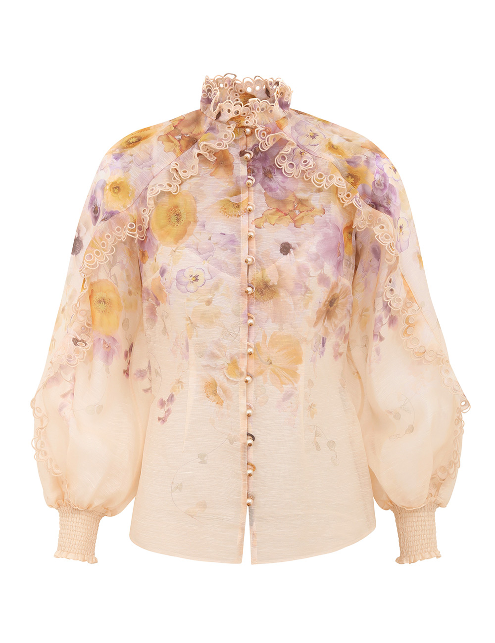 Zimmermann Memento Embroidered Blouse