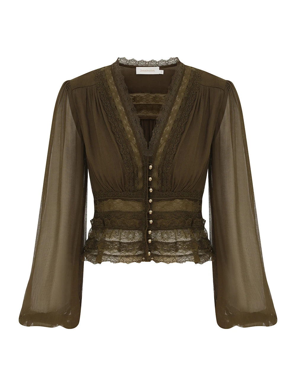 Zimmermann Memento V Neck Blouse | Ready to Wear 2025 Collection Luxury Shoes Elevate your elegance in this Zimmermann Tops from the 2025 resort wear edit