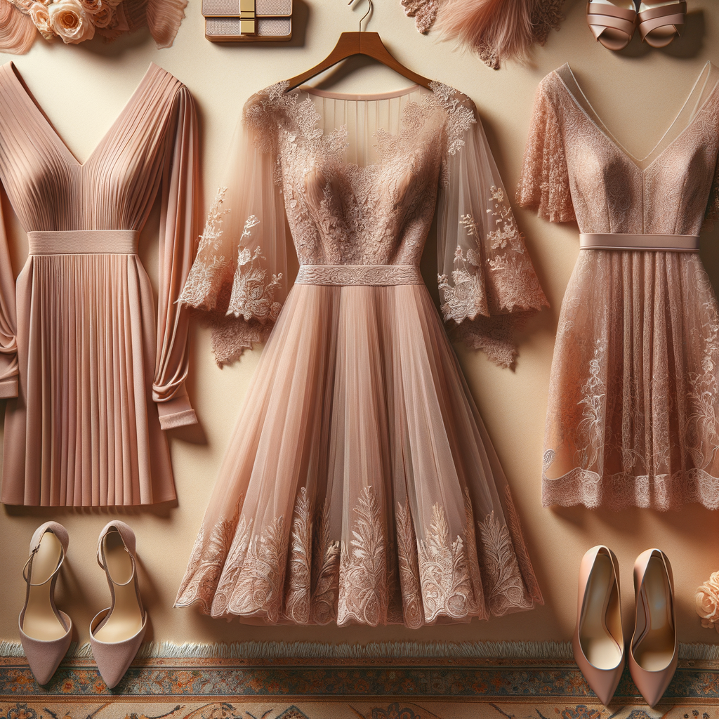 wedding guest dresses wedding dusky pink dress what colour shoes luxury Fashion & Style Guide from  Luxury Handbags Marketplace