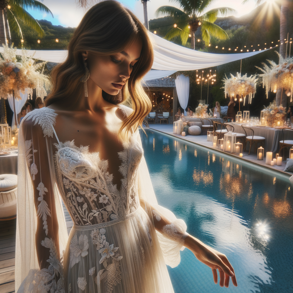 destination wedding pool party dress for bride luxury Fashion & Style Guide from  Luxury Handbags Marketplace