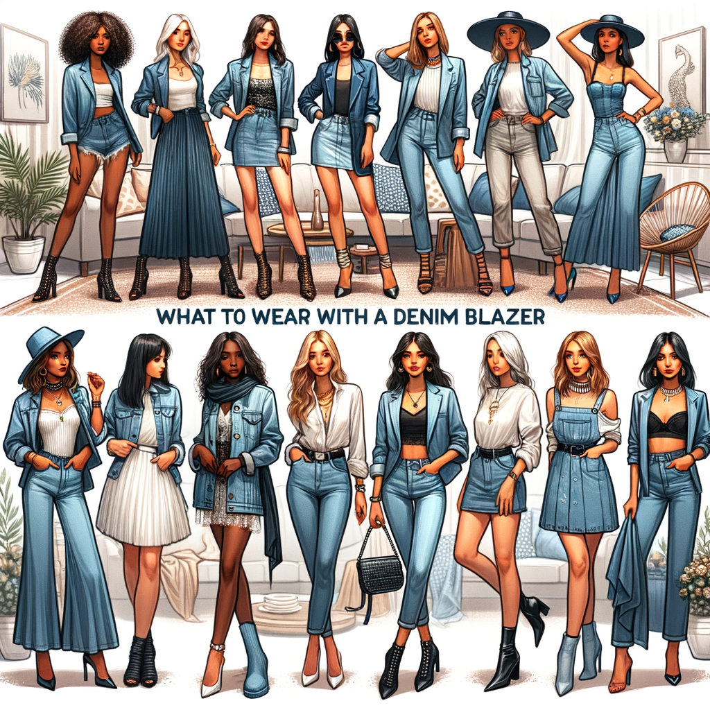 what to wear with a denim blazer luxury What to wear from  Luxury Handbags Marketplace