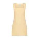 Alice Mini Dress - Dusty Citron by Posse the Label ‚Äì luxury dresses in Yellow available at Luxury Shoes 