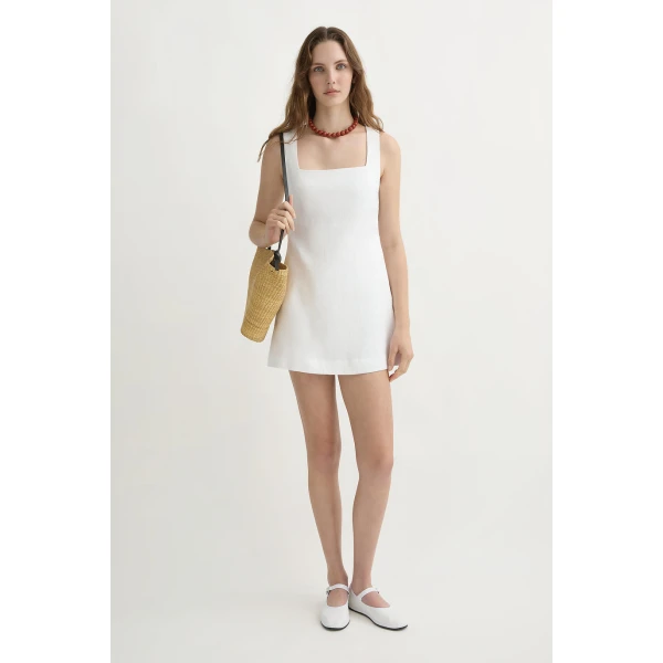 Posse Alice Mini Dress - Ivory – sustainable Dresses in Ivory from Australian designer at Luxury Shoes .