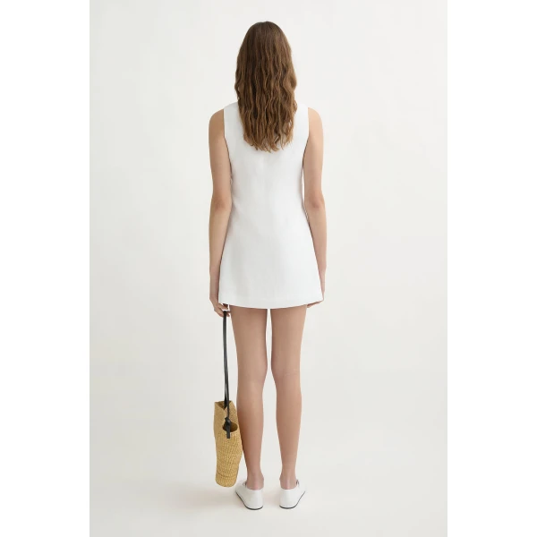 Posse Alice Mini Dress - Ivory – sustainable Dresses in Ivory from Australian designer at Luxury Shoes .