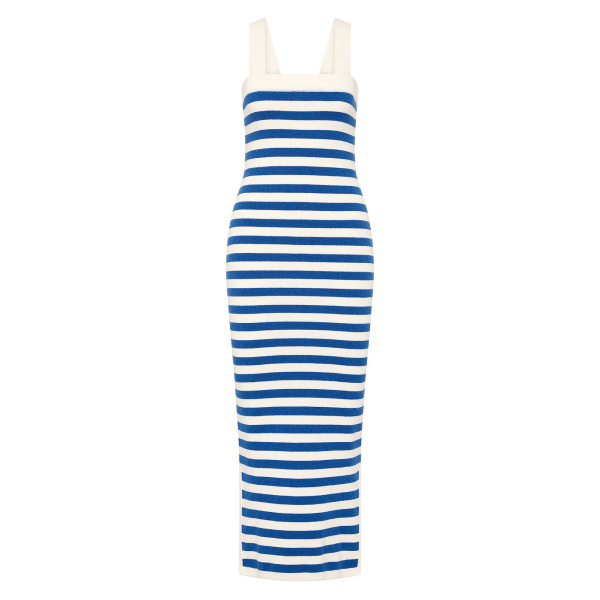 Ari Dress - Blue Stripe by Posse the Label ‚Äì luxury dresses in Blue available at Luxury Shoes 