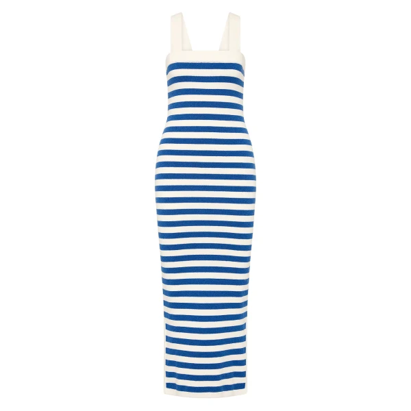 Ari Dress - Blue Stripe by Posse the Label ‚Äì luxury dresses in Blue available at Luxury Shoes 