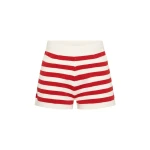 Ari Short - Coral Stripe by Posse the Label ‚Äì luxury shorts in Multicolour available at Luxury Shoes 