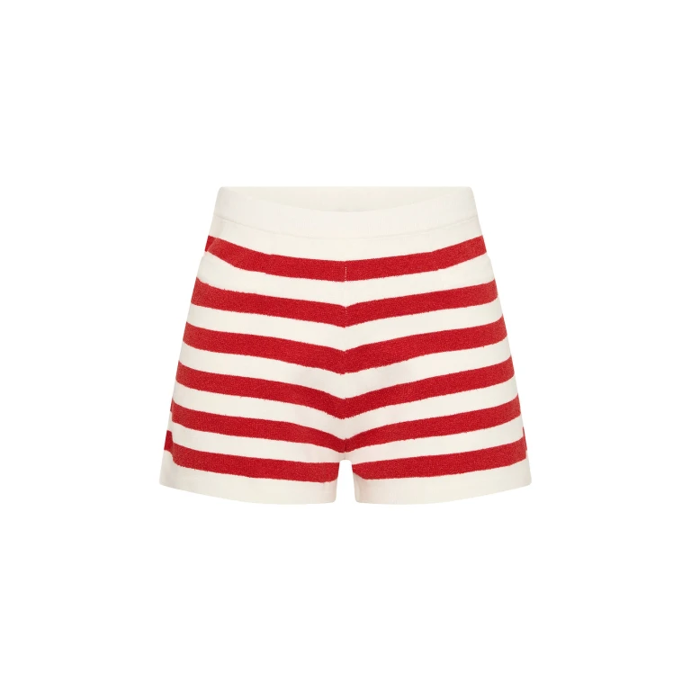 Ari Short - Coral Stripe by Posse the Label ‚Äì luxury shorts in Multicolour available at Luxury Shoes 