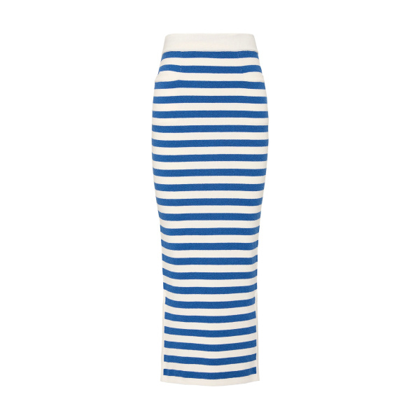Ari Skirt - Blue Stripe by Posse the Label ‚Äì luxury skirts in Blue available at Luxury Shoes 