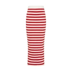 Ari Skirt - Coral Stripe by Posse the Label ‚Äì luxury skirts in Multicolour available at Luxury Shoes 