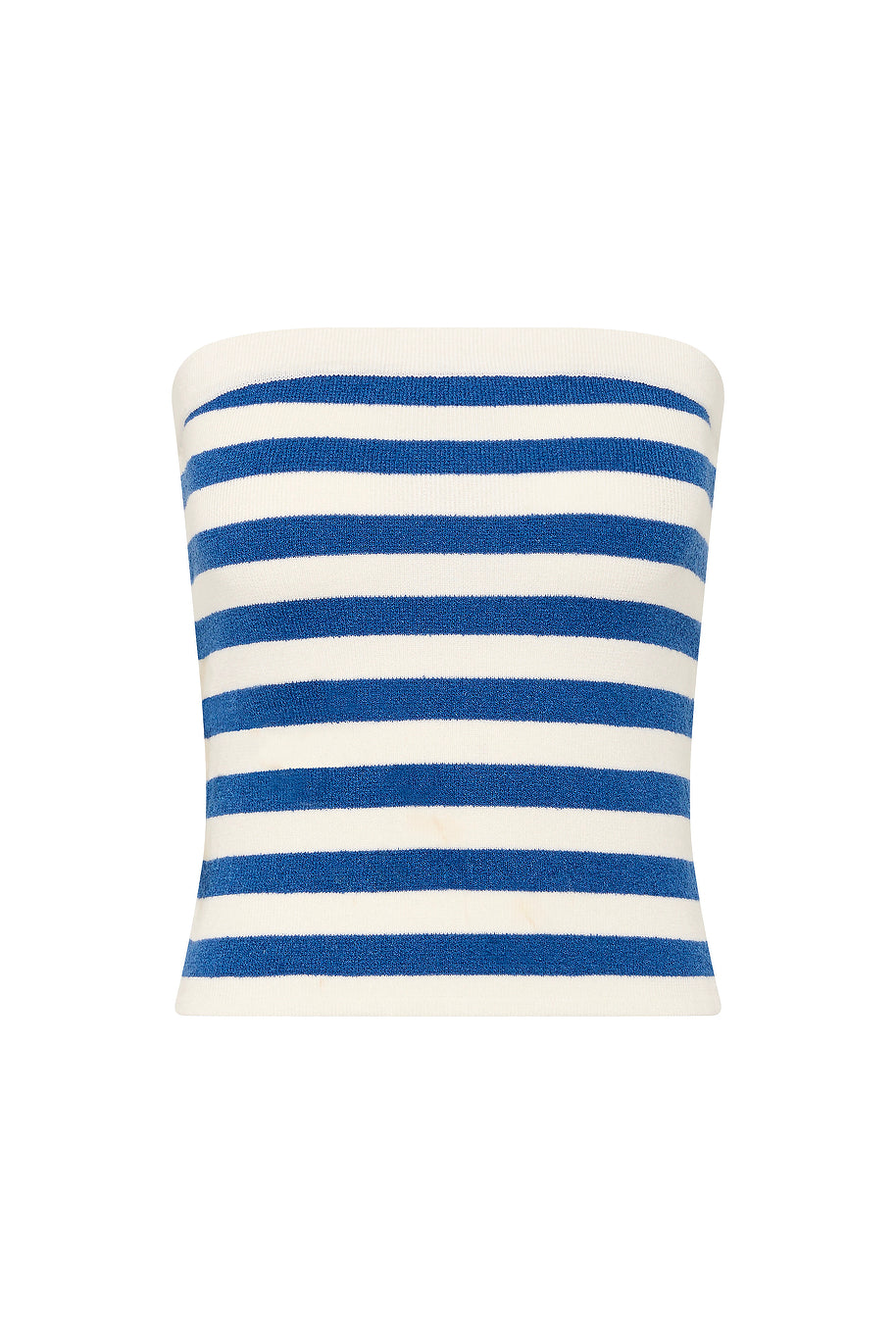 Posse The label Ari Strapless Top – Blue Stripe