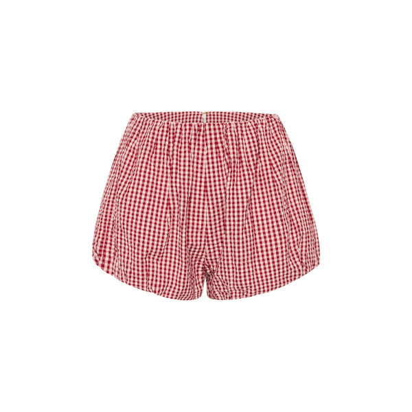 Aurelia Short - Red Gingham by Posse the Label ‚Äì luxury shorts in Red available at Luxury Shoes 
