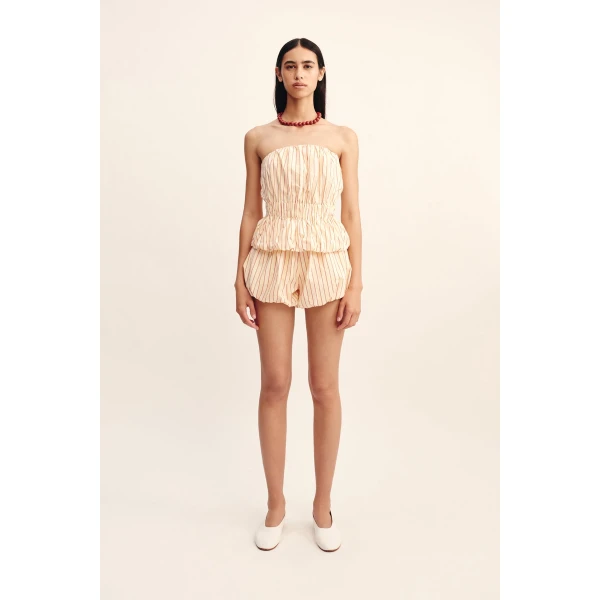 Posse Aurelia Short - Shortbread Stripe – sustainable Shorts in Multicolour from Australian designer at Luxury Shoes .