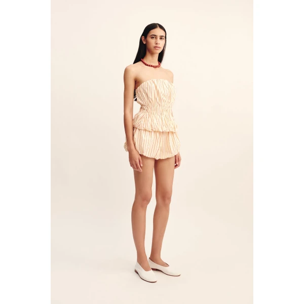 Posse Aurelia Short - Shortbread Stripe – sustainable Shorts in Multicolour from Australian designer at Luxury Shoes .