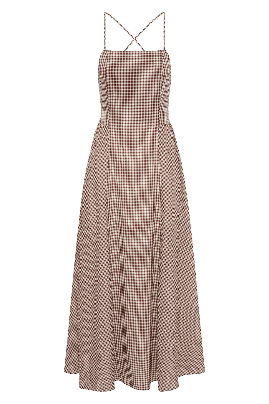 Posse The label Callie Dress – Petite Mocha Gingham