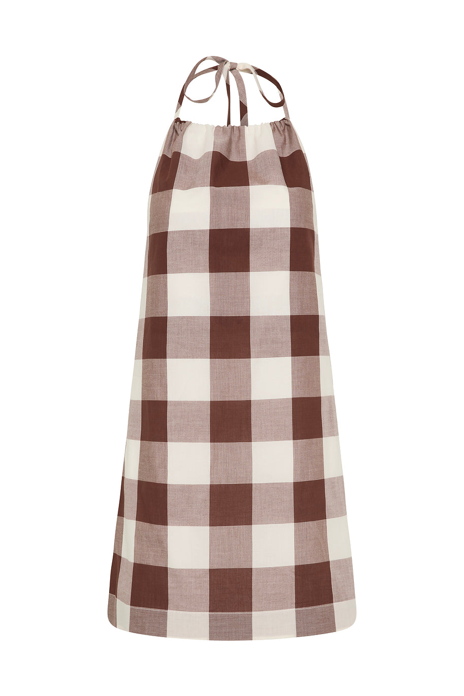 Posse The label Callie Mini Dress – Mocha Gingham