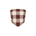Callie Tie Top - Mocha Gingham by Posse the Label ‚Äì luxury tops in Brown available at Luxury Shoes 