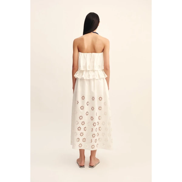 Posse Cecilia Skirt - Vintage White – sustainable Skirts in White from Australian designer at Luxury Shoes .