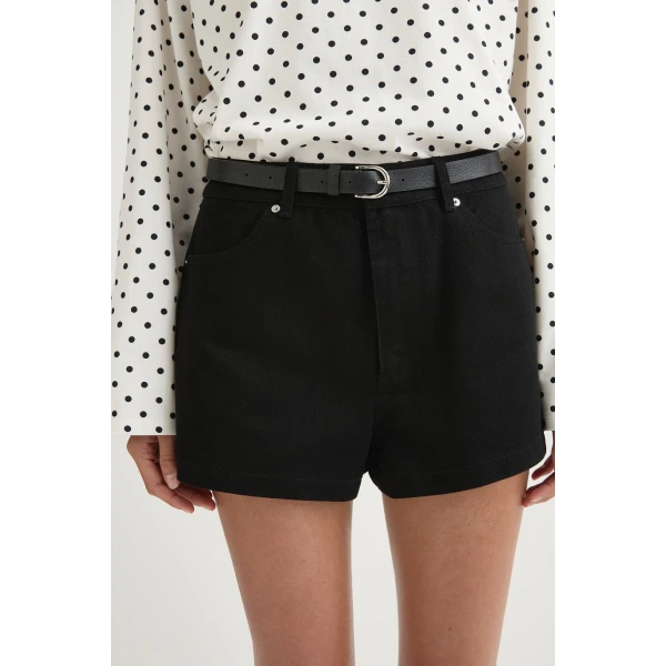 Posse Drew Hotpant - Black – sustainable Shorts in Black from Australian designer at Luxury Shoes .