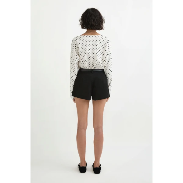 Posse Drew Hotpant - Black – sustainable Shorts in Black from Australian designer at Luxury Shoes .