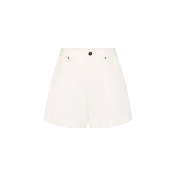 Drew Hotpant - Vintage White by Posse the Label ‚Äì luxury shorts in White available at Luxury Shoes 